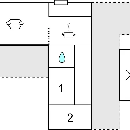بيت للعطل 2 Bedroom In *